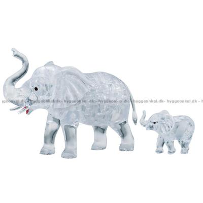 3D: Elefantfamilien, 46 brikker
