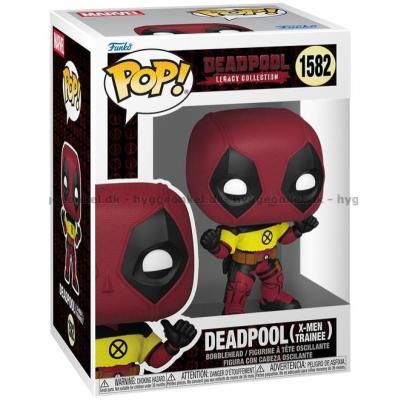 Bilde av Funko Pop! Marvel - Deadpool (X-Men Shirt) #1582 sett skrått ovenfra