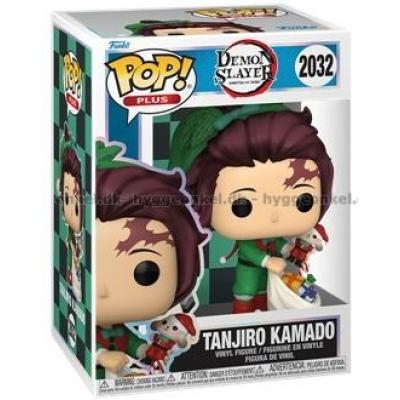 Bilde av Funko Pop! Demon Slayer - Tanjiro (holiday) #2032 sett skrått ovenfra