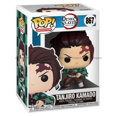 Bilde av Funko Pop! Demon Slayer - Tanjiro Kamado #867 sett skrått ovenfra