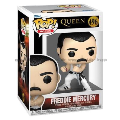 Bilde av Funko Pop! Freddie Mercury #496 sett skrått ovenfra