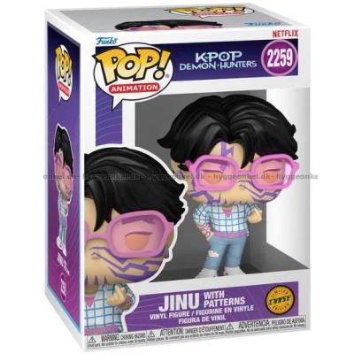 Bilde av Funko Pop! Kpop Demon Hunters - Jinu (Limited Edition: Chase-versjon) #2259 sett skrått ovenfra