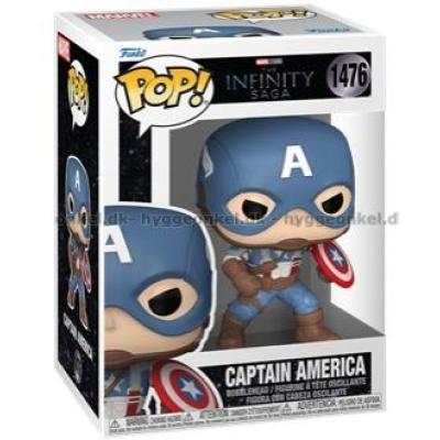 Bilde av Funko Pop! Marvel (Infinity Saga) - Captain America #1476 sett skrått ovenfra