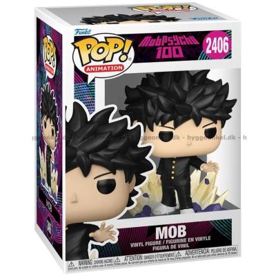 Bilde av Funko Pop! Mob Psycho 100 - Mob (Shigeo) (Begrenset utgave: Chase-versjon) #2406 sett skrått ovenfra