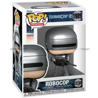 Bilde av Funko Pop! Robocop (Metallic) #1989 sett skrått ovenfra