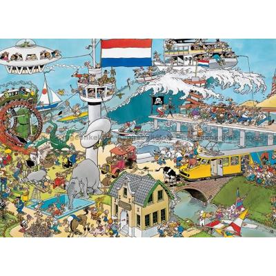 Bilde av På land, til sjøs og i luften, 1000 brikker