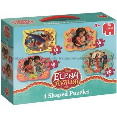 Disney: Elena fra Avalor - Formet motiv, 4-i-1, 14 brikker