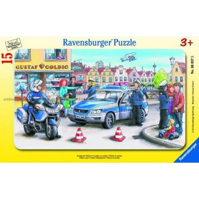 Politi - Rammepuslespill, 15 brikker