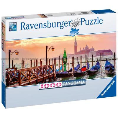 Gondoler i Venezia - Panorama, 1000 brikker
