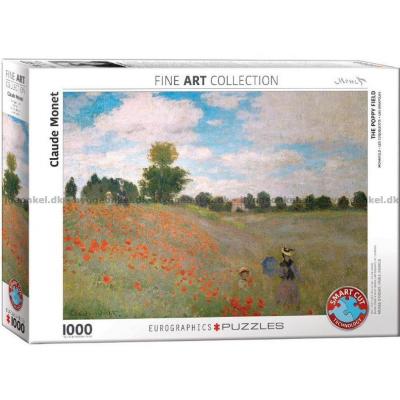 Monet: Valmueengen, 1000 brikker