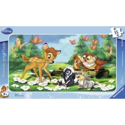 Disney: Bambi - Rammepuslespill, 15 brikker