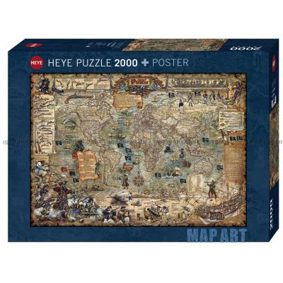 Zigic: Piratens verdenskart, 2000 brikker