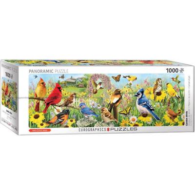 Giordano: Fuglene i hagen - Panorama, 1000 brikker