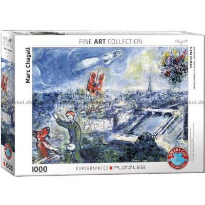 Chagall: Utsikt over Paris, 1000 brikker