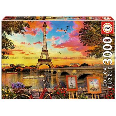 Davison: Solnedgang i Paris, 3000 brikker