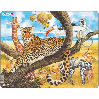 Leopard - Rammepuslespill, 48 brikker