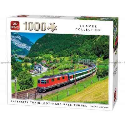 Gotthard-Basetunnelen i Sveits: Toget, 1000 brikker