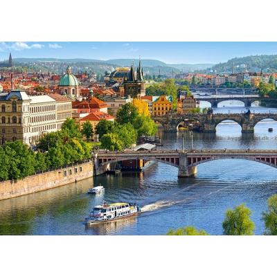 Bilde av Praha: Utsikt over broene, 500 brikker