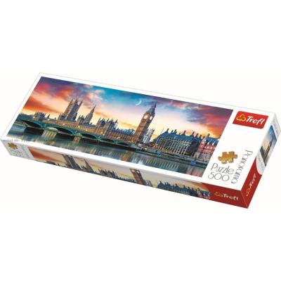 Big Ben og Palace of Westminster - Panorama, 500 brikker