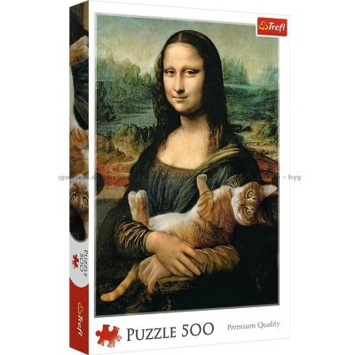 Mona Lisa og den lekne kattungen, 500 brikker