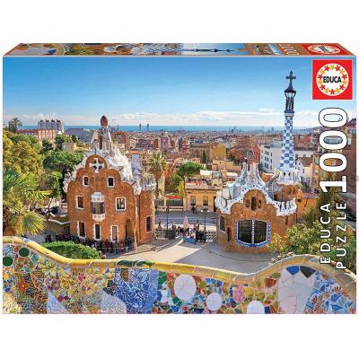 Barcelona: Utsikt fra Park Güell, 1000 brikker