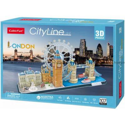 3D: London, 107 brikker