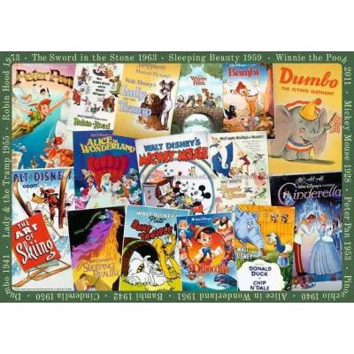 Bilde av Disney: Plakater - Vintage, 1000 brikker
