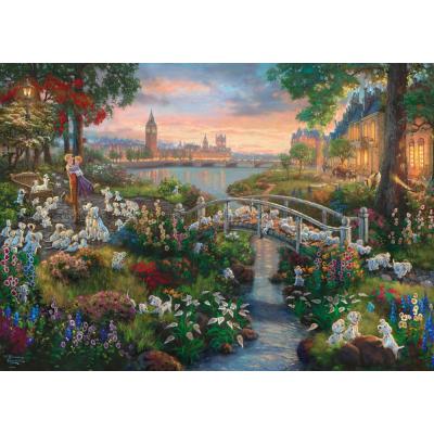 Bilde av Disney: Kinkade - 101 dalmatinere, 1000 brikker