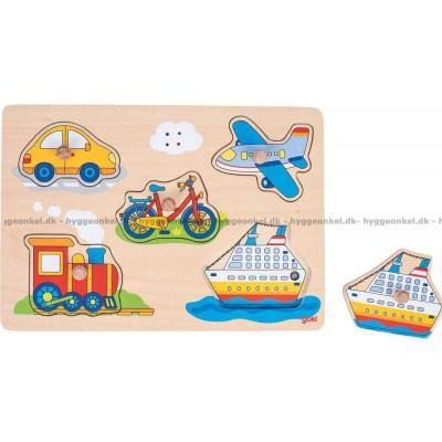 Transportmidler: Med lyder, 5 brikker