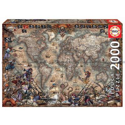 Zigic: En pirats verdenskart, 2000 brikker