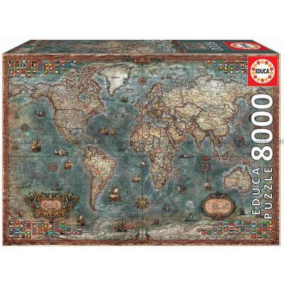 Zigic: Klassisk verdenskart, 8000 brikker
