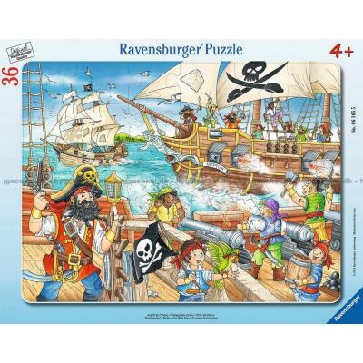 Pirater - Rammepuslespill, 36 brikker