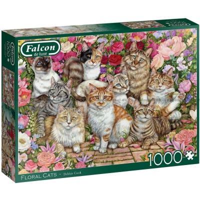 Cook: Katter blant blomstene, 1000 brikker