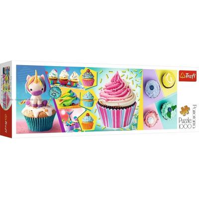 Fargerike cupcakes - Panorama, 1000 brikker