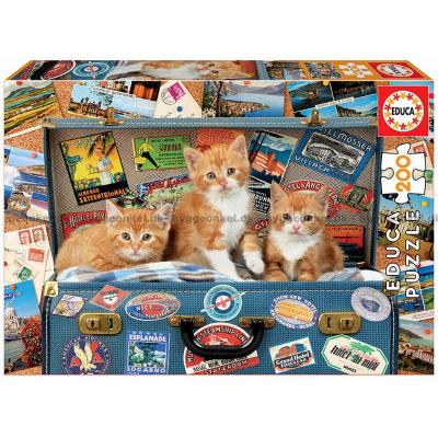 Cuddiford: Katter på reise, 200 brikker