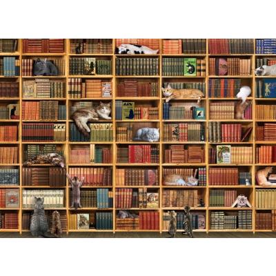 Bilde av Katter på biblioteket, 1000 brikker