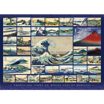 Hokusai: Den store bølgen - Collage, 1000 brikker