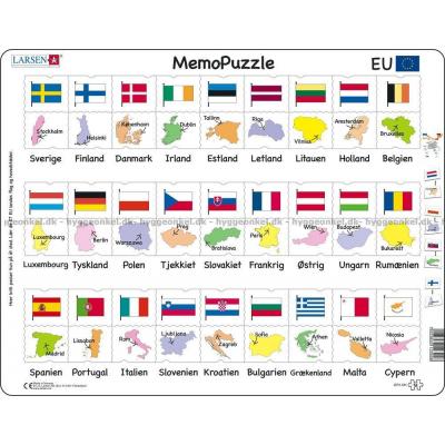 EU-landene - Rammepuslespill, 54 brikker
