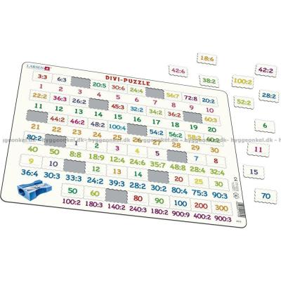 Bilde av Matematikk: Divisjon - Rammepuslespill, 58 brikker