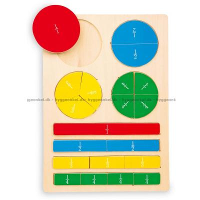 Matematikk: Brøker, 20 brikker