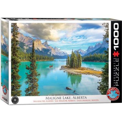 Maligne sjøen, Alberta, 1000 brikker