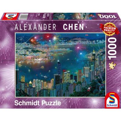 Chen: Fyrverkeri over Hong Kong, 1000 brikker