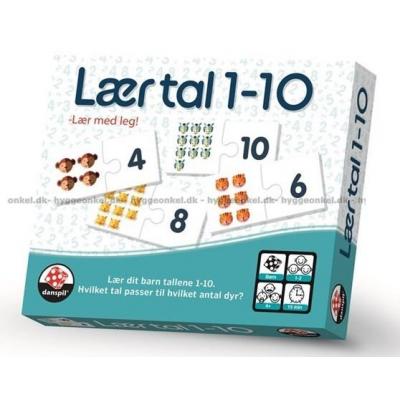 Lær tall 1-10, 20 brikker
