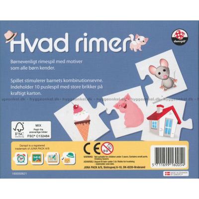 Hva rimer?, 20 brikker