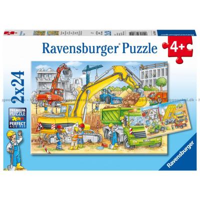 På byggeplassen, 2x24 brikker