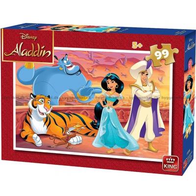 Disney: Aladdin og Jasmin på slottet, 99 brikker