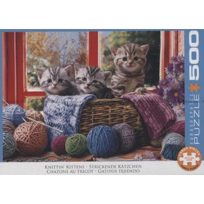 Kattunger og garnnøster, 500 brikker
