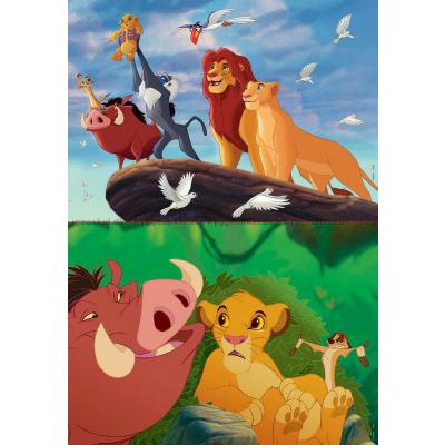 Bilde av Disney: Løvenes konge, 2x48 brikker
