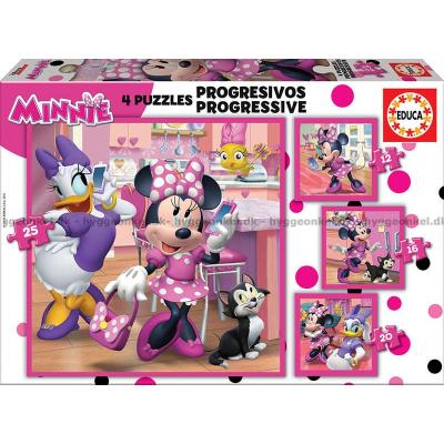 Disney: Minni - Hjelper, 4-i-1, 12 brikker