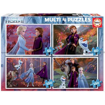 Disney: Frozen 2 - Samlet, 4 in 1, 20 brikker